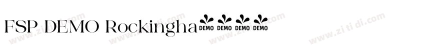 FSP DEMO Rockingha字体转换 FSP DEMO Rockingha字体转换